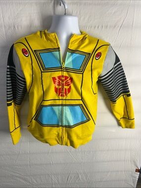 Kids' Bumblebee Yellow Zip-Up Hoodie